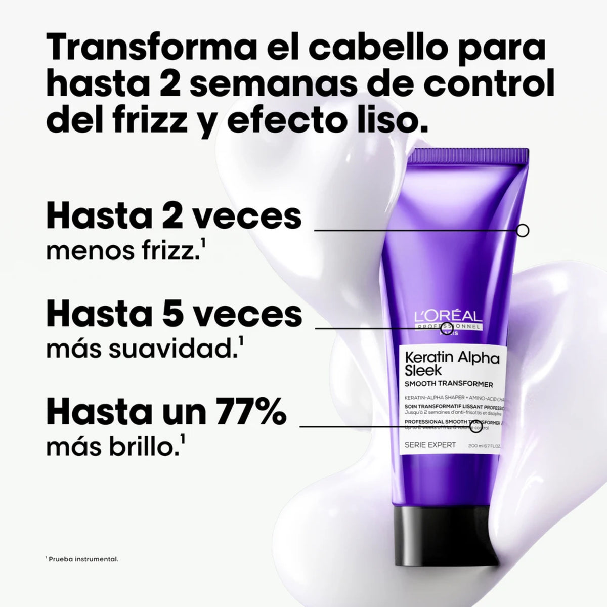 L'oréal Professionnel Tratamiento Capilar Progresivo Efecto Liso Smooth Transformer Keratin Alpha Sleek - 200 ML