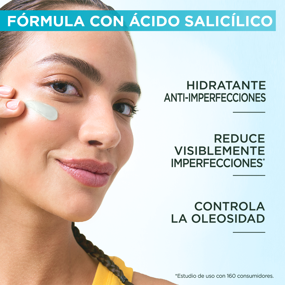 Garnier Toque Seco Crema Facial Ácido Salicílico 85gr