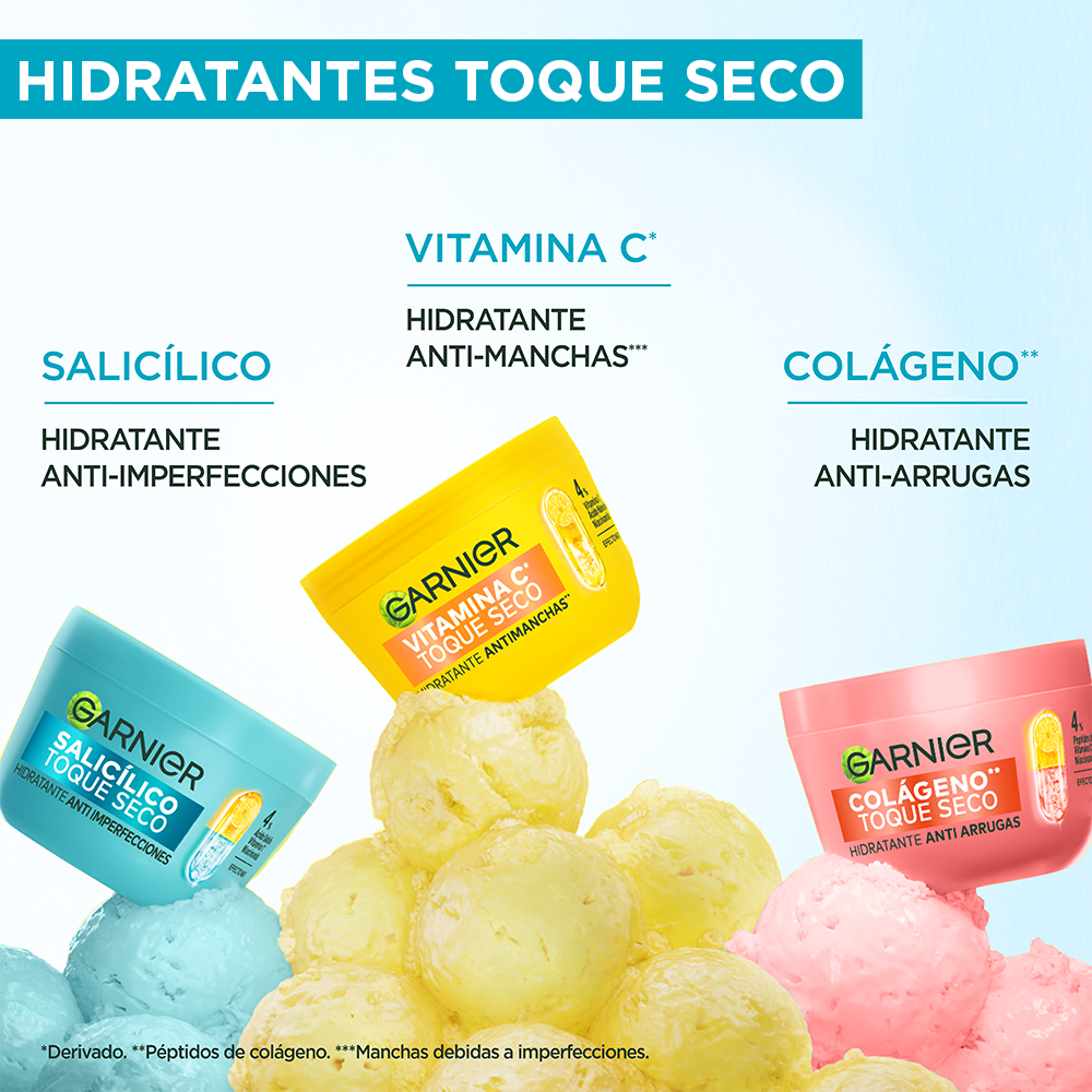 Garnier Toque Seco Crema Facial Ácido Salicílico 85gr