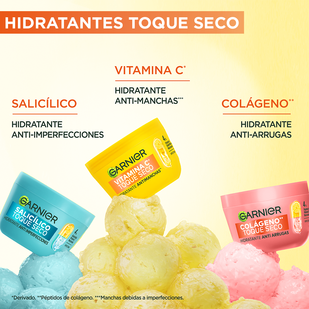 Garnier Toque Seco Crema Facial Vitamina C 85Gr
