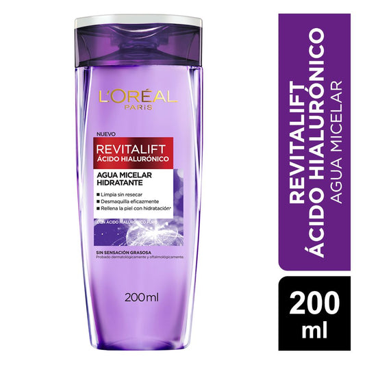 Loreal Agua Micelar Revitalift Acido Hialuronico 200ML