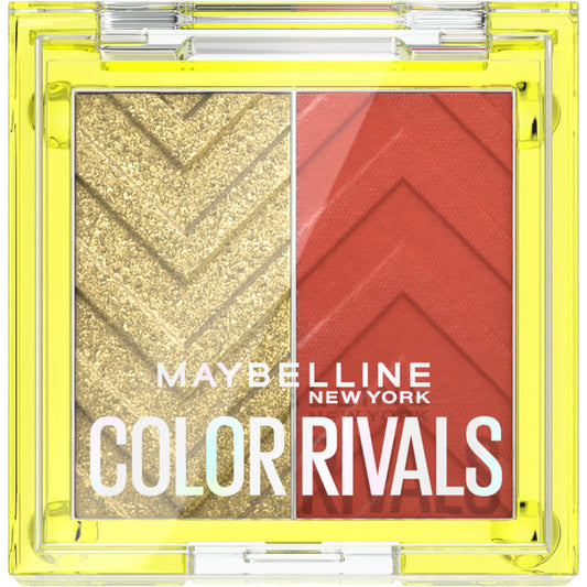 Maybelline Sombra Paleta 2 tonos Color Rivals Chill x daring