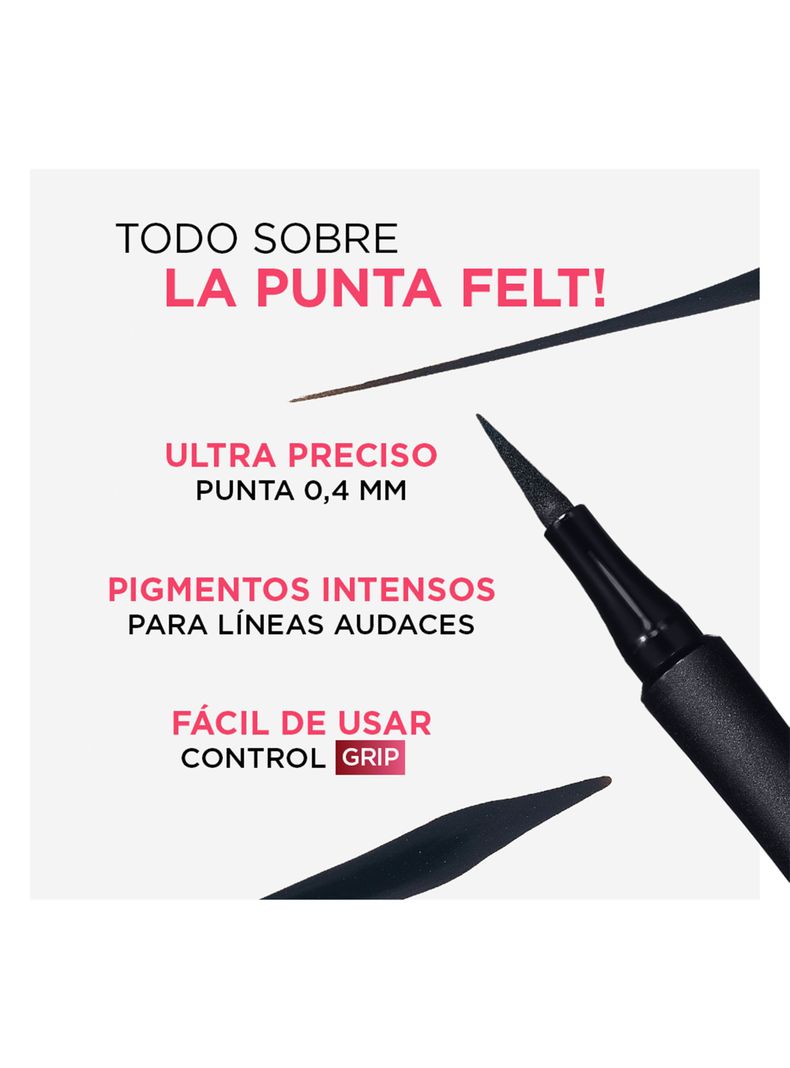Loreal Delineador Plumon Ojos Infallible Precision Felt Black