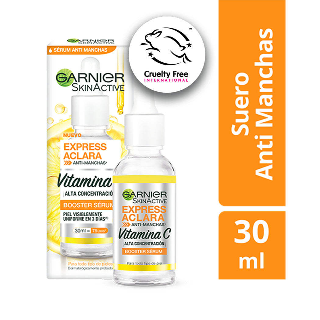 Garnier Express Aclara Serum Vitamina C Anti Manchas 30Ml