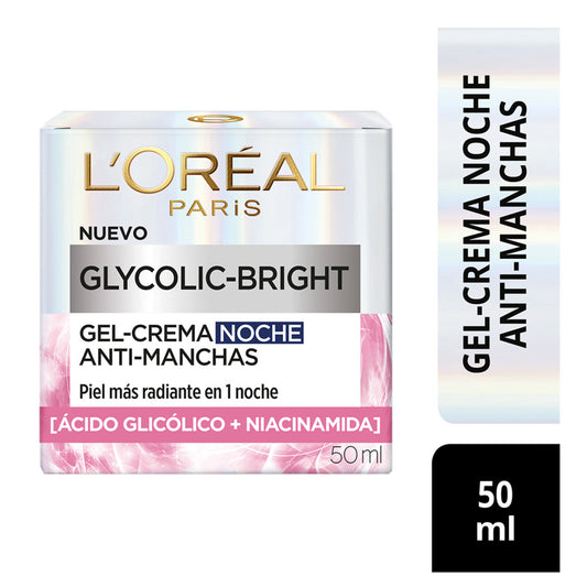 Loreal Crema Noche Anti Manchas  Glycolic Bright 50ML