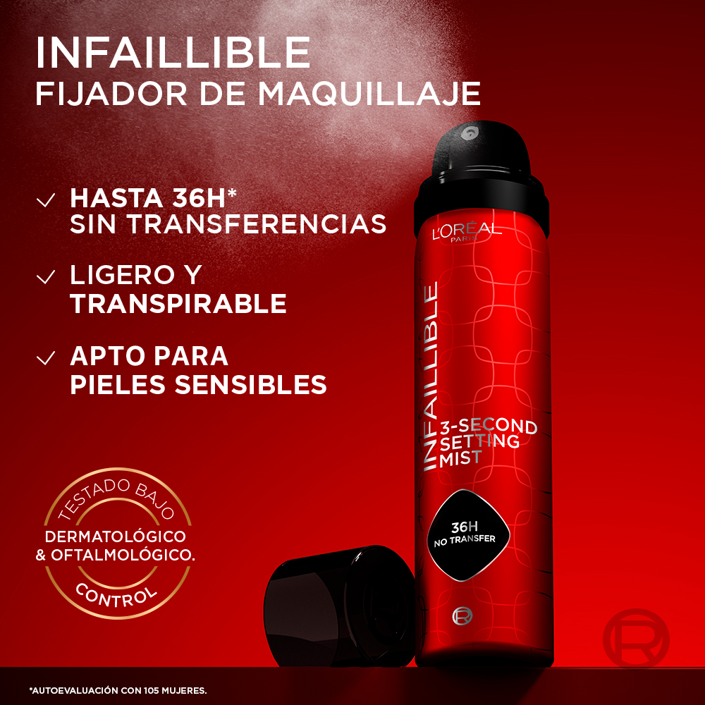 Loreal Infallible Fijador Maquillaje  Setting Spray 75Ml