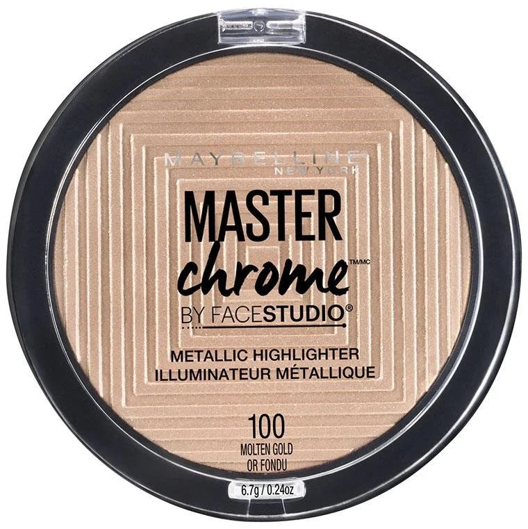 Maybelline Iluminador Master Chrome 100 Molten Gold