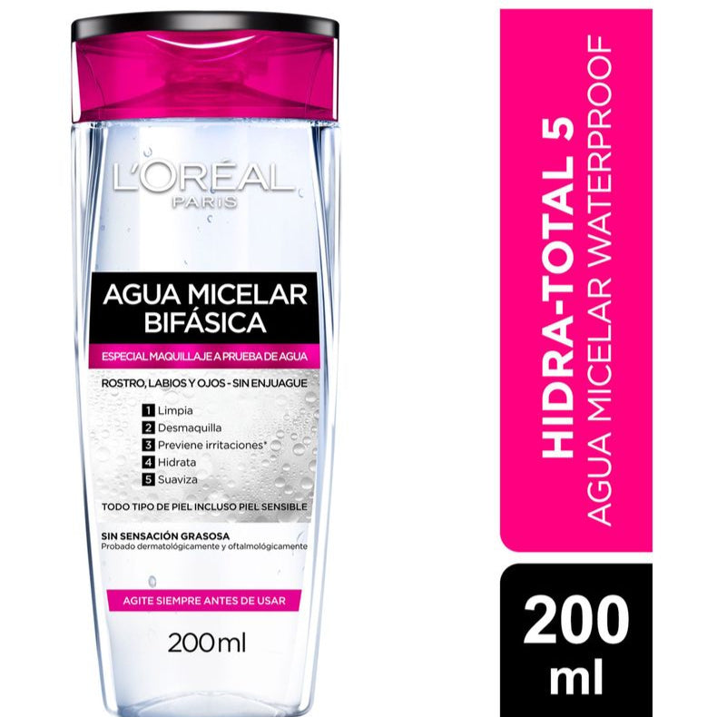 Loreal Hidra Total  HT5 Agua Micelar Bifasica 200ML