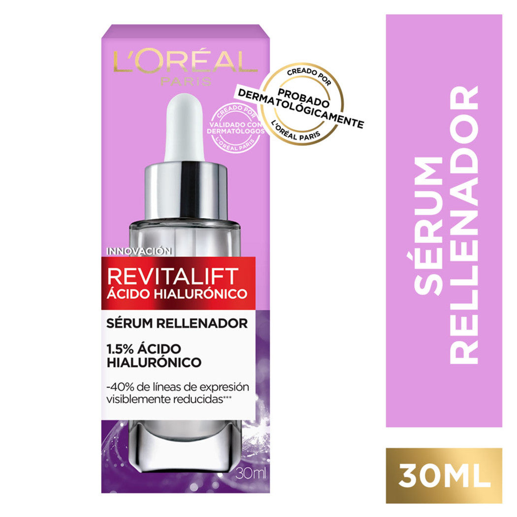 Loreal Revitalift Serum Rellenador 1,5% Acido Hialuronico 30ML