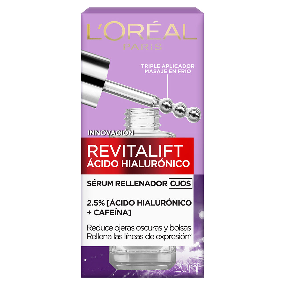 Loreal Revitalift Serum Ojos Acido Hialuronico 2,5 + Cafeina