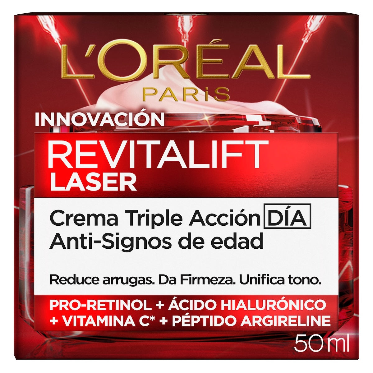 L'oréal Revitalift Laser Triple Acción Crema Dia 50Ml