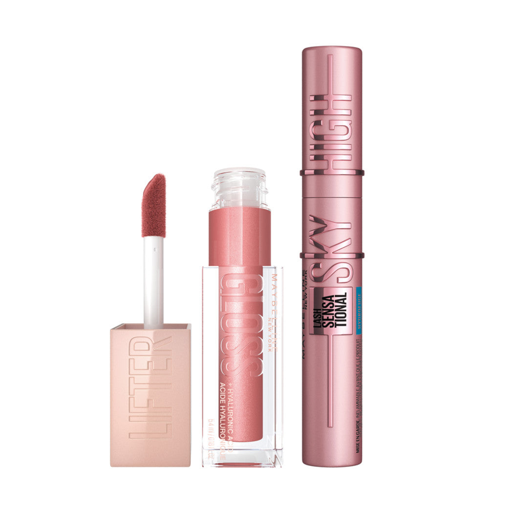 Maybelline Mascara Sky High Waterproof+Lifter Gloss 003 Moon