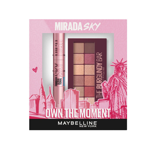 Maybelline Mascara Sky High Waterproof + Burgundy Palette