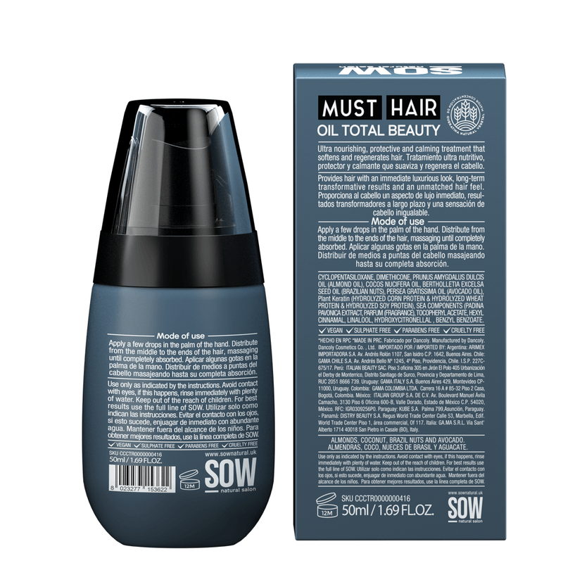 Sow Must Hair Oil Total Beauty 50Ml